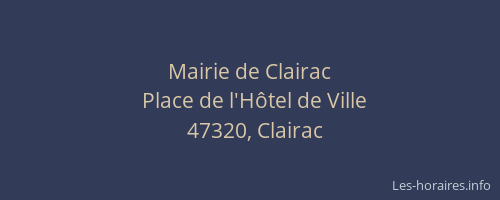Mairie de Clairac
