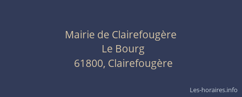 Mairie de Clairefougère