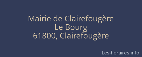 Mairie de Clairefougère