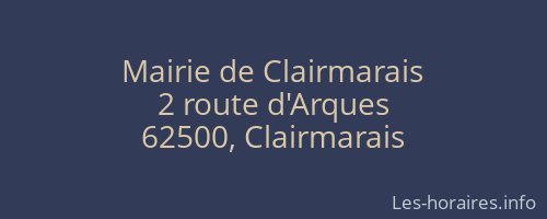 Mairie de Clairmarais
