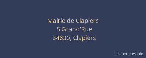 Mairie de Clapiers
