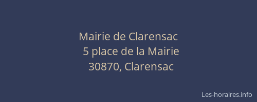 Mairie de Clarensac