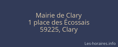 Mairie de Clary