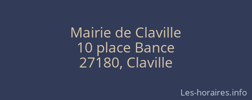 Mairie de Claville