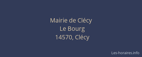 Mairie de Clécy