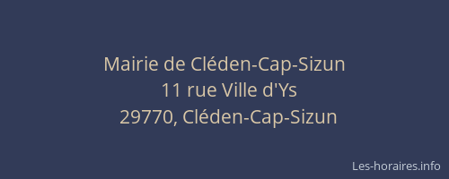 Mairie de Cléden-Cap-Sizun