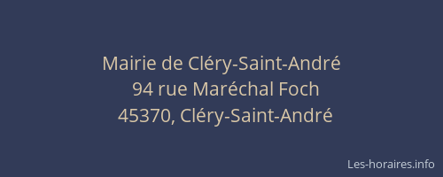 Mairie de Cléry-Saint-André