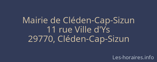 Mairie de Cléden-Cap-Sizun