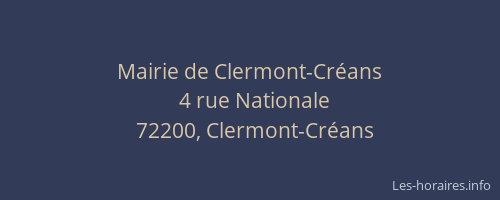 Mairie de Clermont-Créans
