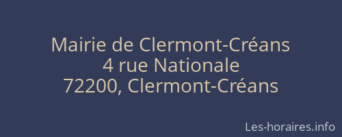 Mairie de Clermont-Créans