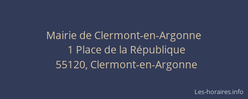 Mairie de Clermont-en-Argonne