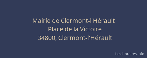 Mairie de Clermont-l'Hérault