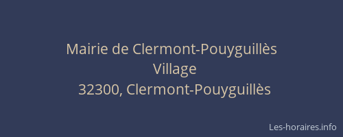 Mairie de Clermont-Pouyguillès