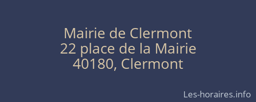 Mairie de Clermont