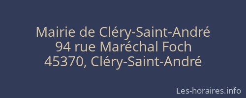 Mairie de Cléry-Saint-André