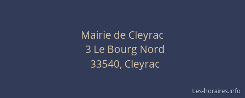 Mairie de Cleyrac