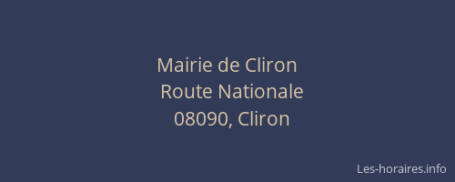 Mairie de Cliron
