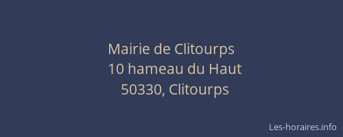 Mairie de Clitourps