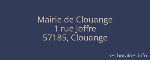 Mairie de Clouange