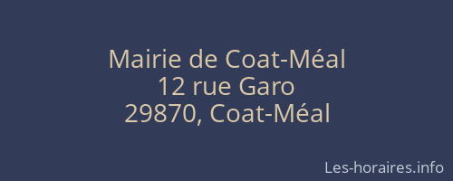 Mairie de Coat-Méal