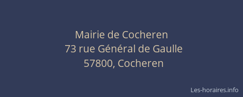 Mairie de Cocheren