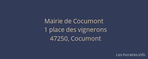 Mairie de Cocumont