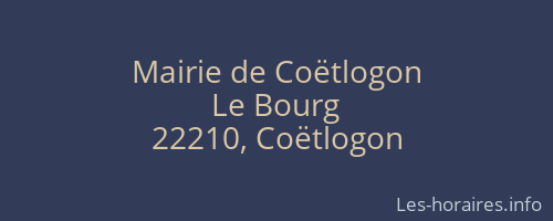 Mairie de Coëtlogon