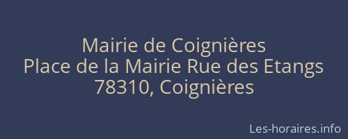 Mairie de Coignières