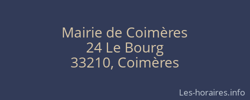 Mairie de Coimères