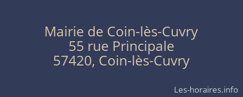 Mairie de Coin-lès-Cuvry