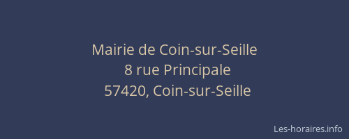 Mairie de Coin-sur-Seille