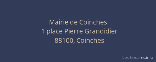 Mairie de Coinches