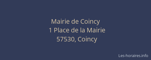 Mairie de Coincy