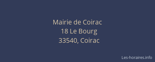 Mairie de Coirac