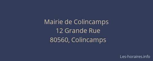 Mairie de Colincamps