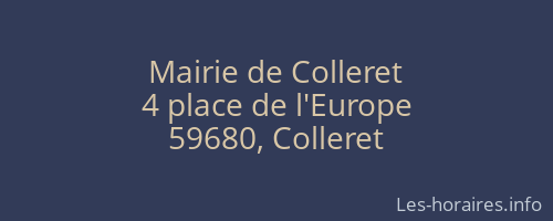 Mairie de Colleret