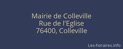 Mairie de Colleville