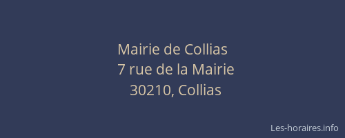 Mairie de Collias