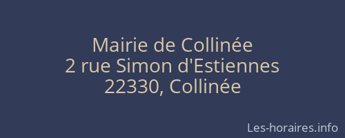 Mairie de Collinée