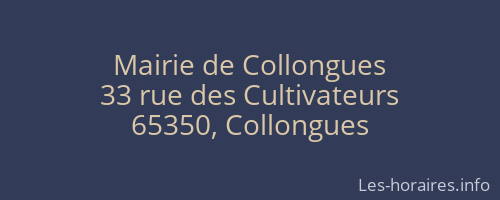 Mairie de Collongues