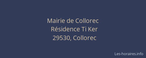 Mairie de Collorec