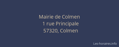 Mairie de Colmen