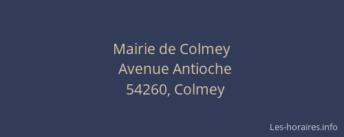 Mairie de Colmey