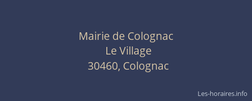 Mairie de Colognac