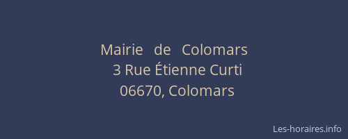 Mairie   de   Colomars