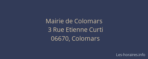 Mairie de Colomars