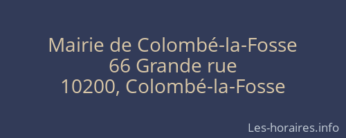 Mairie de Colombé-la-Fosse
