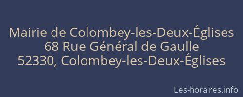 Mairie de Colombey-les-Deux-Églises