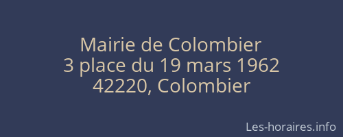 Mairie de Colombier