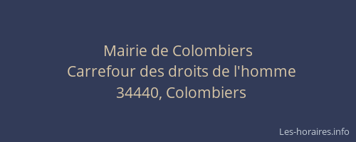 Mairie de Colombiers